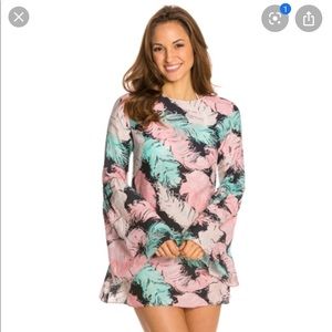 Kate Spade tropical print coverup